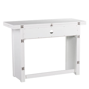 Sofa table converts to breakfast table Image 8