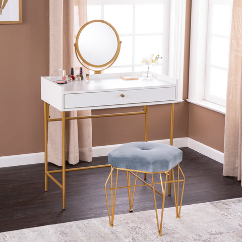 Image of Modern dressing vanity w/ storage Image 1