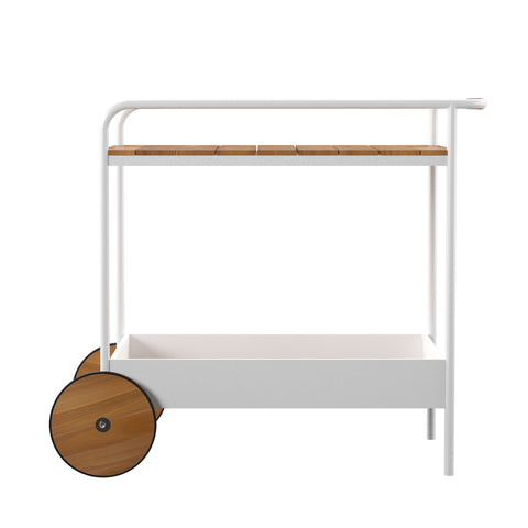 Image of Modern indoor/outdoor beverage trolley w/ storage Image 4