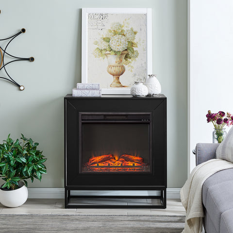 Image of Modern electric fireplace mantel Image 1