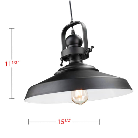 Image of Mindel Industrial Bell Pendant Lamp