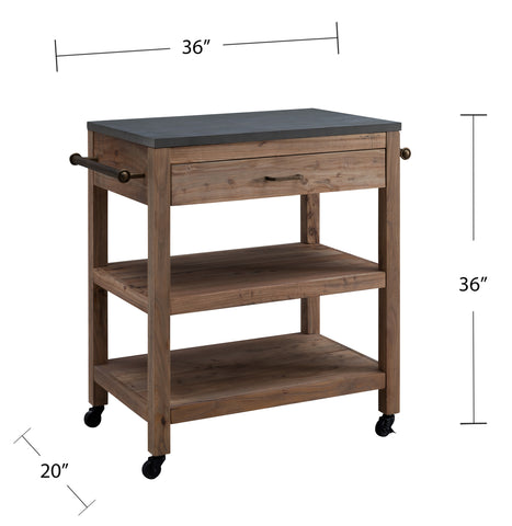 Image of Multifunctional kitchen cart on wheels Image 9