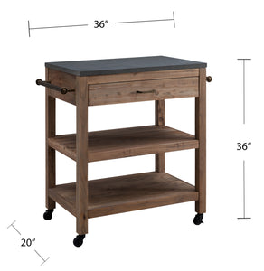 Multifunctional kitchen cart on wheels Image 9