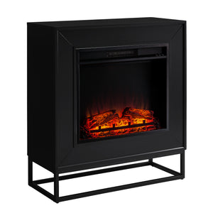 Modern electric fireplace mantel Image 6