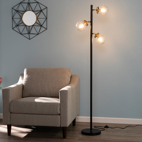 Image of Modern floor lamp w/ 3 lights Image 3