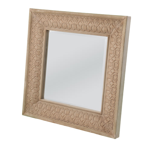 Image of Square mirror with decorative frame Image 4