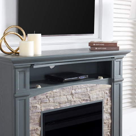 Image of Seneca Color Changing Media Fireplace – Gray