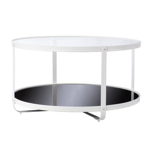 Round two-tone coffee table Image 3