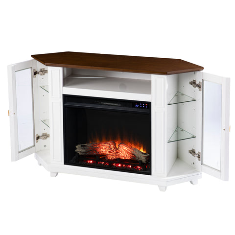 Image of Two-tone fireplace w/ media storage Image 8