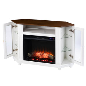 Two-tone fireplace w/ media storage Image 8