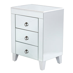 Mirrored side table with storage Image 5