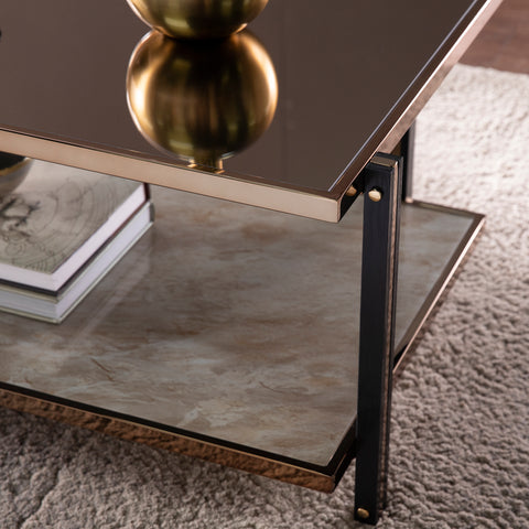 Image of Thornsett Cocktail Table w/ Mirrored Top