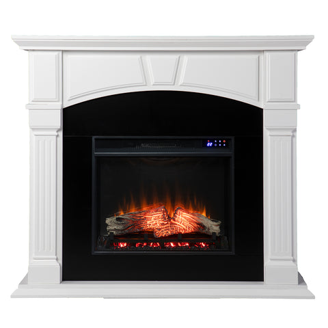 Image of Two-tone hued electric fireplace Image 2