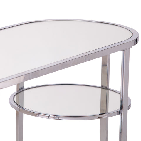 Image of Maxina Mirrored Console Table w/ Storage