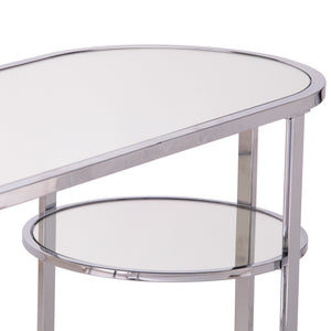 Maxina Mirrored Console Table w/ Storage