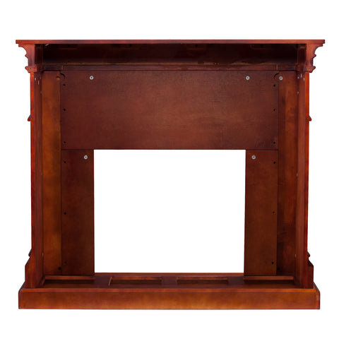 Image of Sicilian Harvest Electric Fireplace - Mahogany