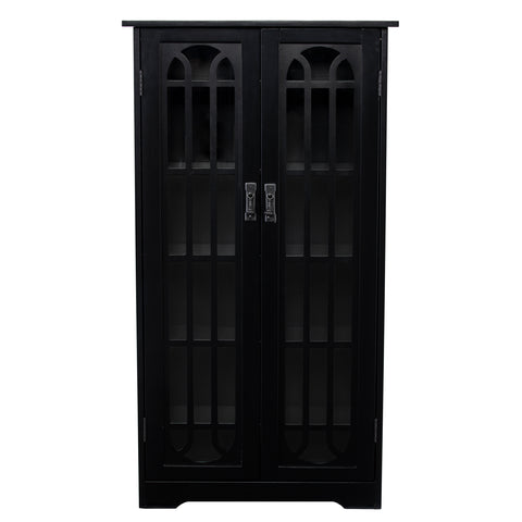 Image of Double-door cabinet w/ media storage Image 2