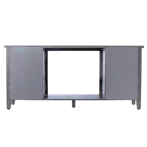 Image of Fireplace media console w/ storage Image 6