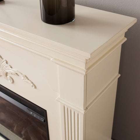 Image of Sicilian Harvest Electric Fireplace - Ivory