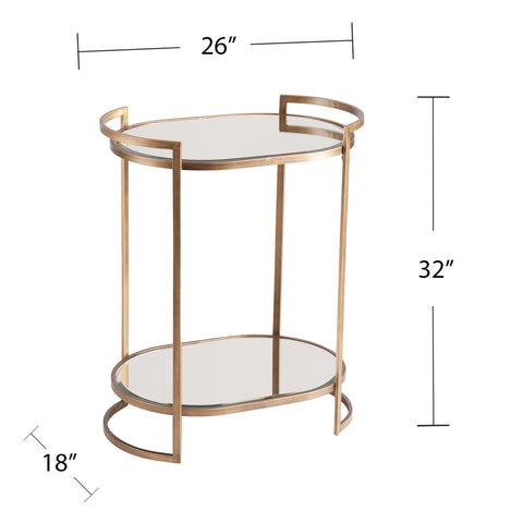 Image of Mirrored serving table Image 6