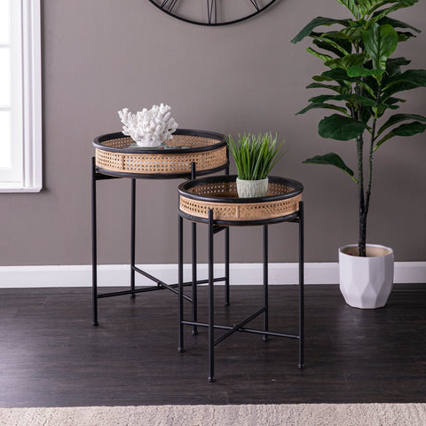 Image of Set of 2 matching accent tables Image 1