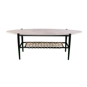 Elongated oval coffee table Image 6