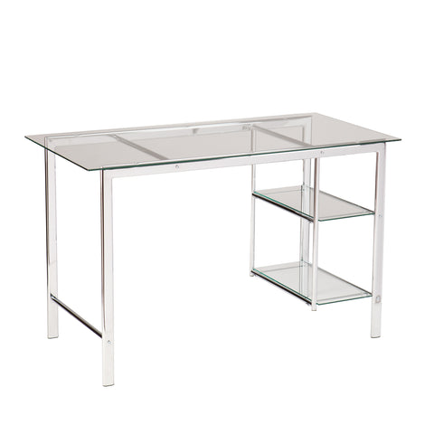 Image of Oslo Chrome/Glass Desk