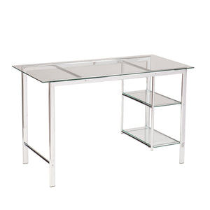 Oslo Chrome/Glass Desk