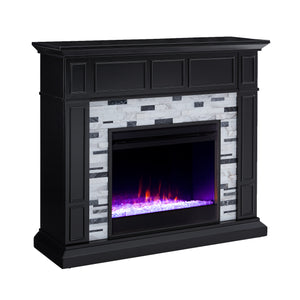 Authentic marble fireplace mantel Image 5