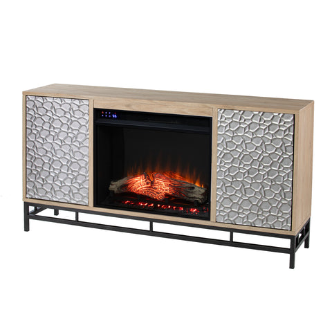 Image of Electric fireplace w/ media storage Image 5