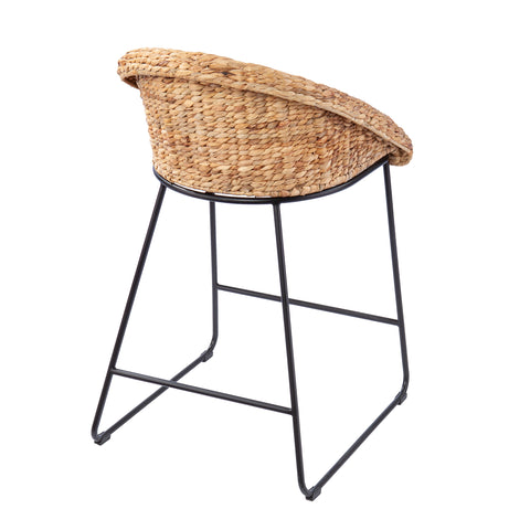 Image of Pair of water hyacinth counter stools Image 7