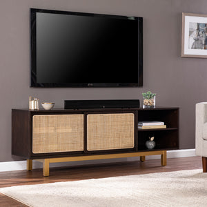 Low-profile TV stand w/ storage Image 1