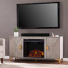 Fireplace media console w/ storage Image 1