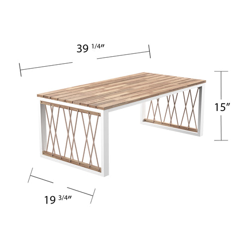 Image of Outdoor conversation set with cocktail table, loveseat, and 2 chairs Image 10