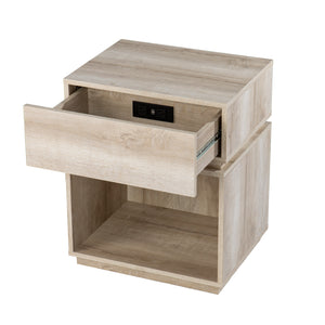 Storage end table with charging station Image 9