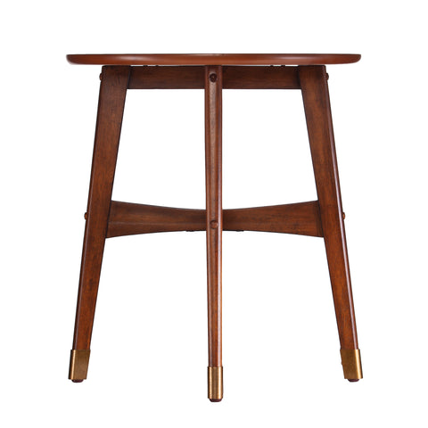 Image of Rhoda Round Midcentury Modern End Table