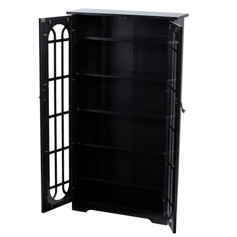 Image of Double-door cabinet w/ media storage Image 6