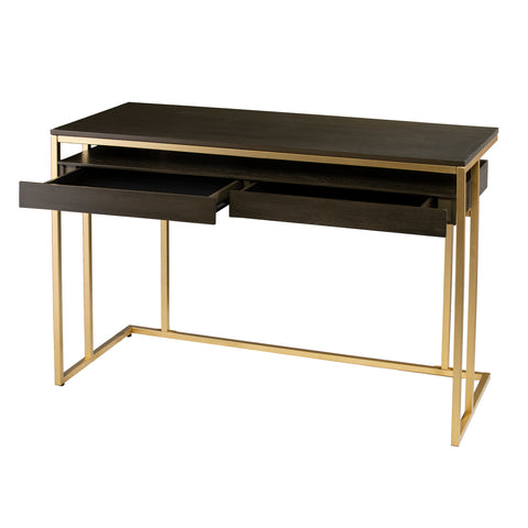 Image of Two-tone writing desk Image 10