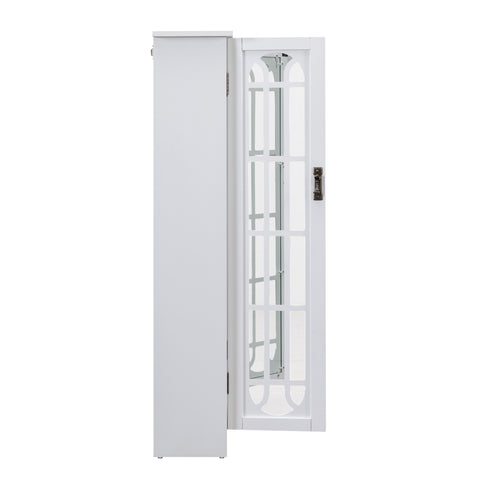 Image of Window Pane Media Cabinet - White