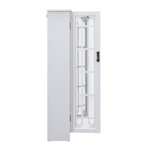 Window Pane Media Cabinet - White