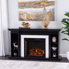 Electric fireplace curio w/ storage Image 1