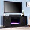 Low-profile media cabinet w/ color changing fireplace Image 1