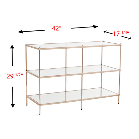 Image of Console table w/ display storage Image 6