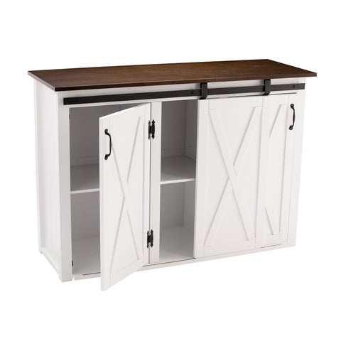 Image of Large stationary kitchen island w/ storage Image 10