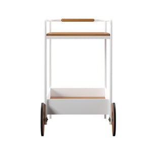 Modern indoor/outdoor beverage trolley w/ storage Image 6