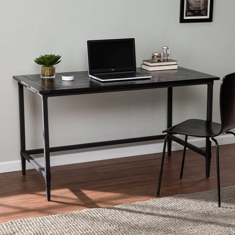 Image of Reclaimed wood computer desk or small space dining table Image 1