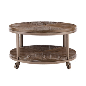 Goes anywhere round coffee table w/ display shelf Image 7