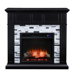 Authentic marble fireplace mantel Image 3