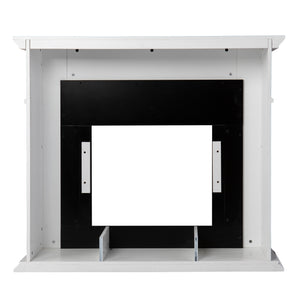 Two-tone hued electric fireplace Image 4