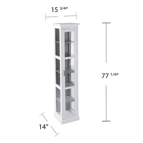 Image of Curio cabinet w/ display storage Image 9